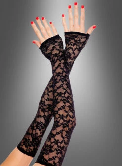 Fingerlose Handschuhe Lang Mit Spitze -Trend Geister Store 115 475 x pic2
