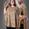 Plüsch Leopard Poncho S-XXXL