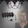 Gothic Spitzen Arm- U. Halsband Schmuckset