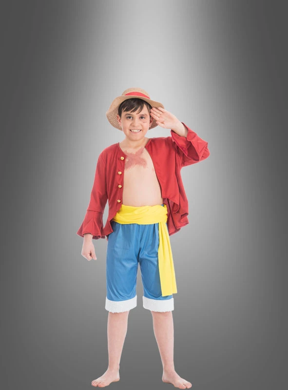 Ruffy Kostüm Kinder One Piece 1 Ruffy Kostüm Kinder One Piece