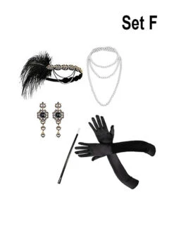 20er Charleston Accessoire Set Mit Schmuck Gold -Trend Geister Store 172 951 x pic3