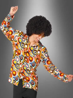 70er Jahre Hemd Mit Retrokreisen