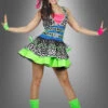 80er Kleid Neon Girl Kostüm