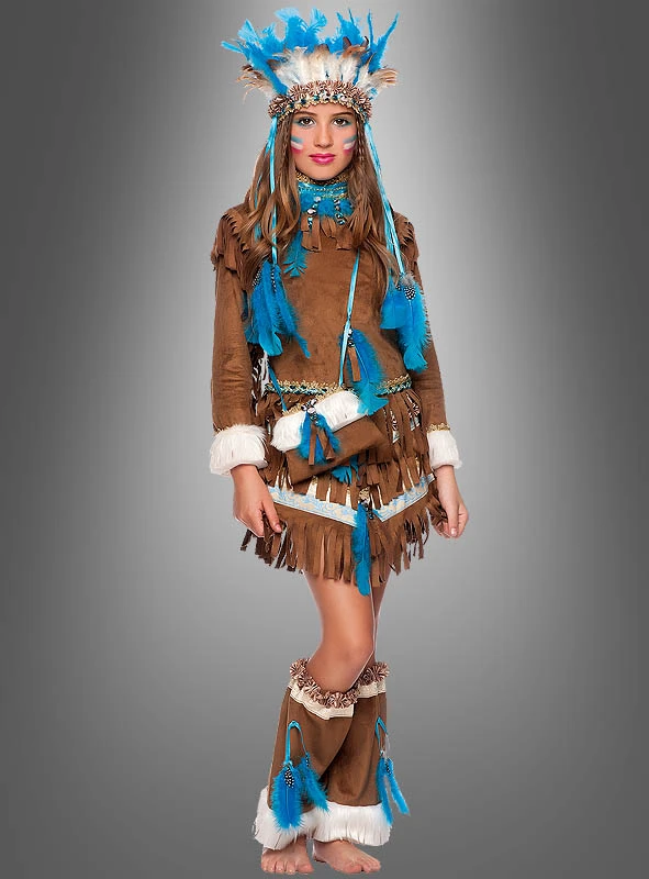 Indianer Kleid Für Mädchen Deluxe 1 Indianer Kleid Für Mädchen Deluxe