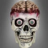 Totenkopf Mit Gehirn Und LED Augen