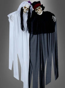 Animiertes Brautpaar Halloween Deko 120cm