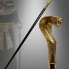 Deluxe Cobra Gehstock Schlange Pharao Gold 94cm