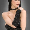 Gothic Armstulpen Mit Schnallen
