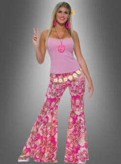 Flower Power Hippie Schlaghose