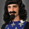 Musketier Bart Und Perücke