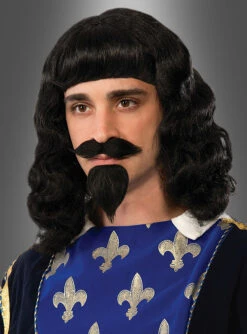 Musketier Bart Und Perücke