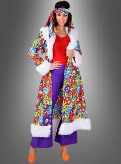 Langer Mantel Hippie Smile