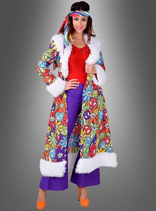 Langer Mantel Hippie Smile 1 Langer Mantel Hippie Smile