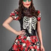 Totenkopf Kleid Mit Rosen Tag Der Toten