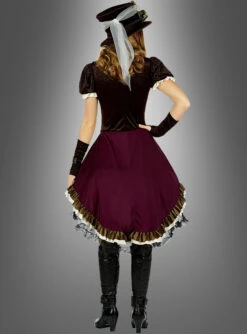 Steampunk Lady Kostüm Mit Hut 5 Steampunk Lady Kostüm Mit Hut -Trend Geister Store 70 01281 pic3