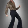 Disco Fever Herrenkostüm Gold-schwarz