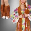 Hippie Fransenweste Und Stulpen