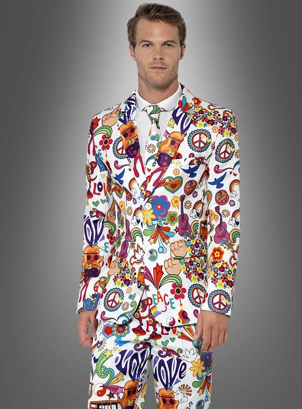 Bunter Anzug Hippie Style 3-teilig 2 Bunter Anzug Hippie Style 3-teilig – Bild 2
