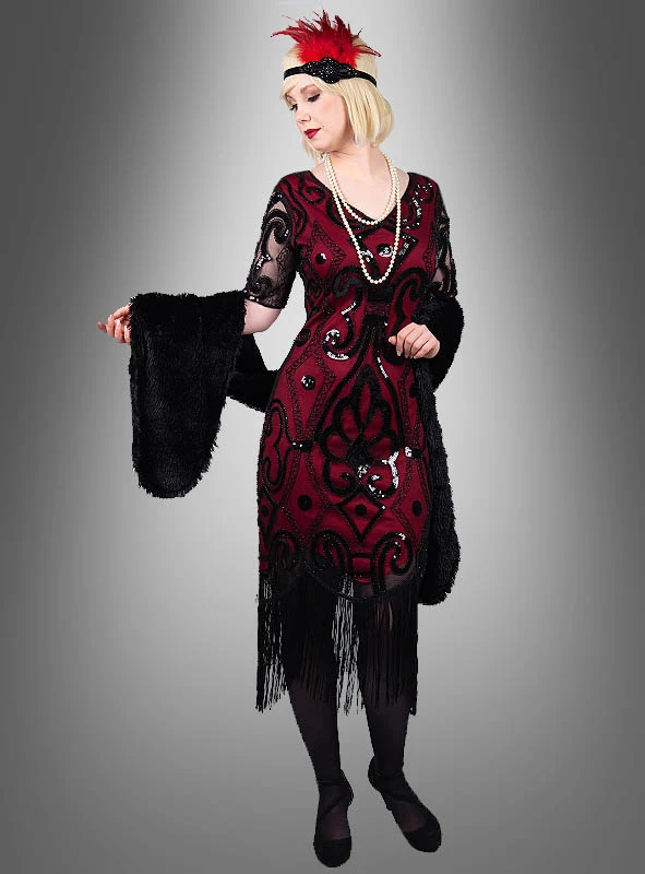 Halbarm 20er Jahre Retro Kleid Francis 4 Halbarm 20er Jahre Retro Kleid Francis – Bild 4