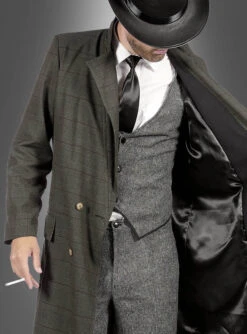 Trenchcoat Mantel Für Herren Deluxe -Trend Geister Store langer 20er jahre mantel maenner 221307ea78 2