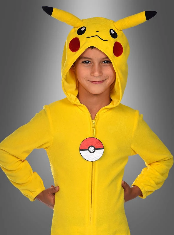 Pokemon Pikachu Kinder Kostüm 2 Pokemon Pikachu Kinder Kostüm – Bild 2