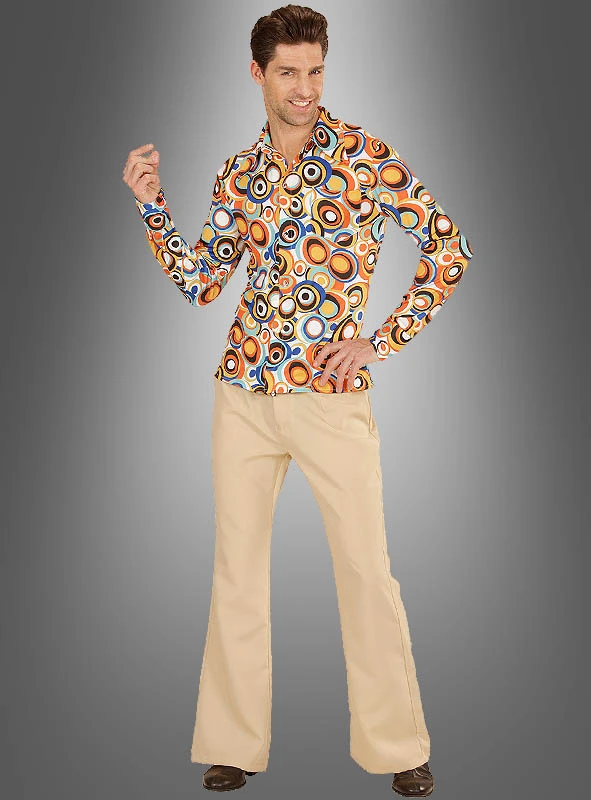 70er Jahre Hemd Mit Retrokreisen 3 70er Jahre Hemd Mit Retrokreisen – Bild 3