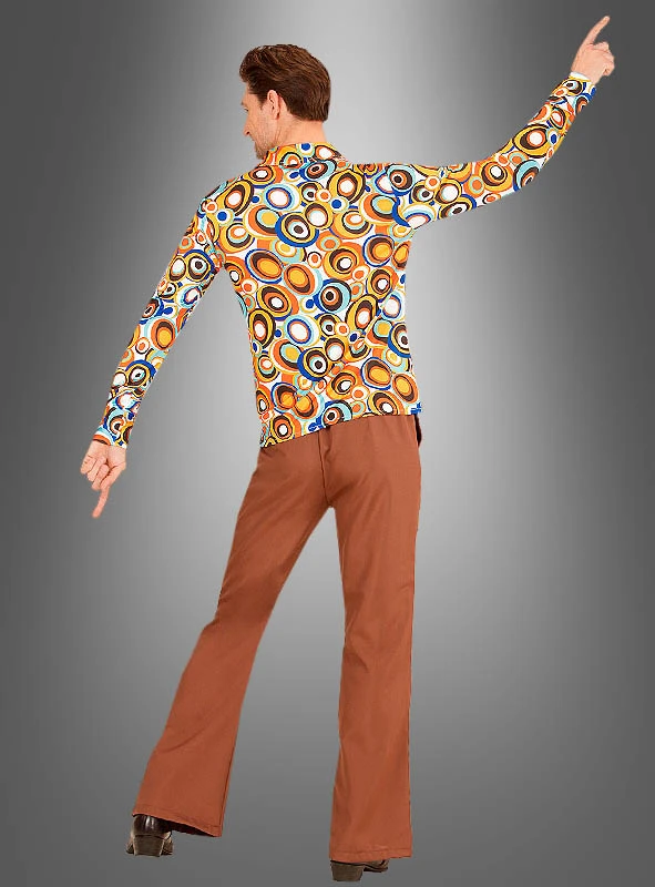 70er Jahre Hemd Mit Retrokreisen 2 70er Jahre Hemd Mit Retrokreisen – Bild 2