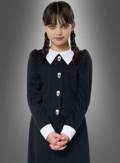 Dunkles Gothic Mädchen Kostüm -Trend Geister Store schwarz weisses halloween gothic kinderkostuem 9315f082c1 3