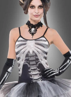 Tüll Skelettkleid -Trend Geister Store skelettkostuem damen da4c9ff677 2