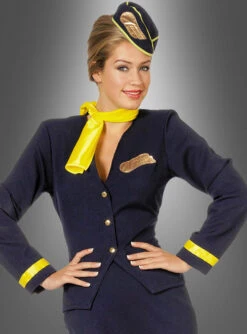 Flugbegleiterin Kostüm -Trend Geister Store stewardess kostuem blau uniform 05dbab950e 2