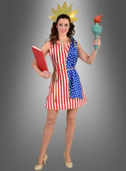 Flaggenkleid Stars & Stripes USA -Trend Geister Store usa mottoparty damenkleid flagge stars and stripes 01a2536eb0 2