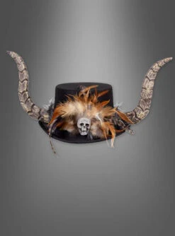 Voodoo Zylinder Mit Hörner Papa Legba -Trend Geister Store voodoo hut mit hoerner 2308c816c8 2